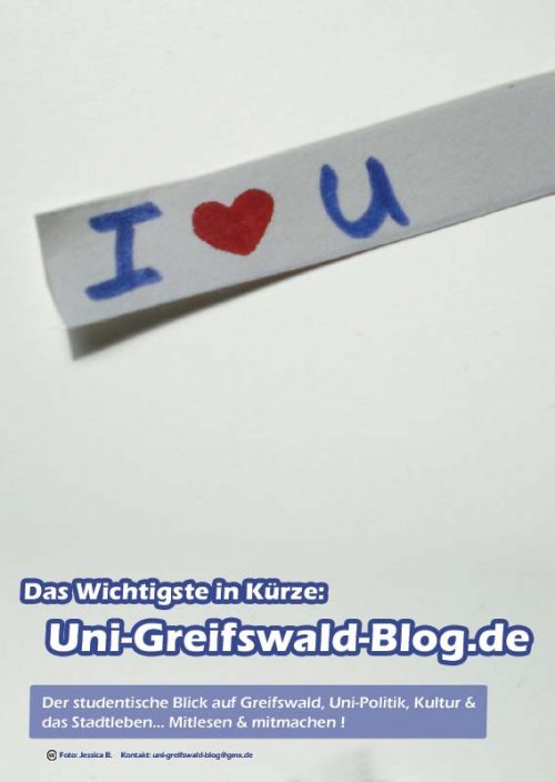Werbung für den Blog Uni Greifswald