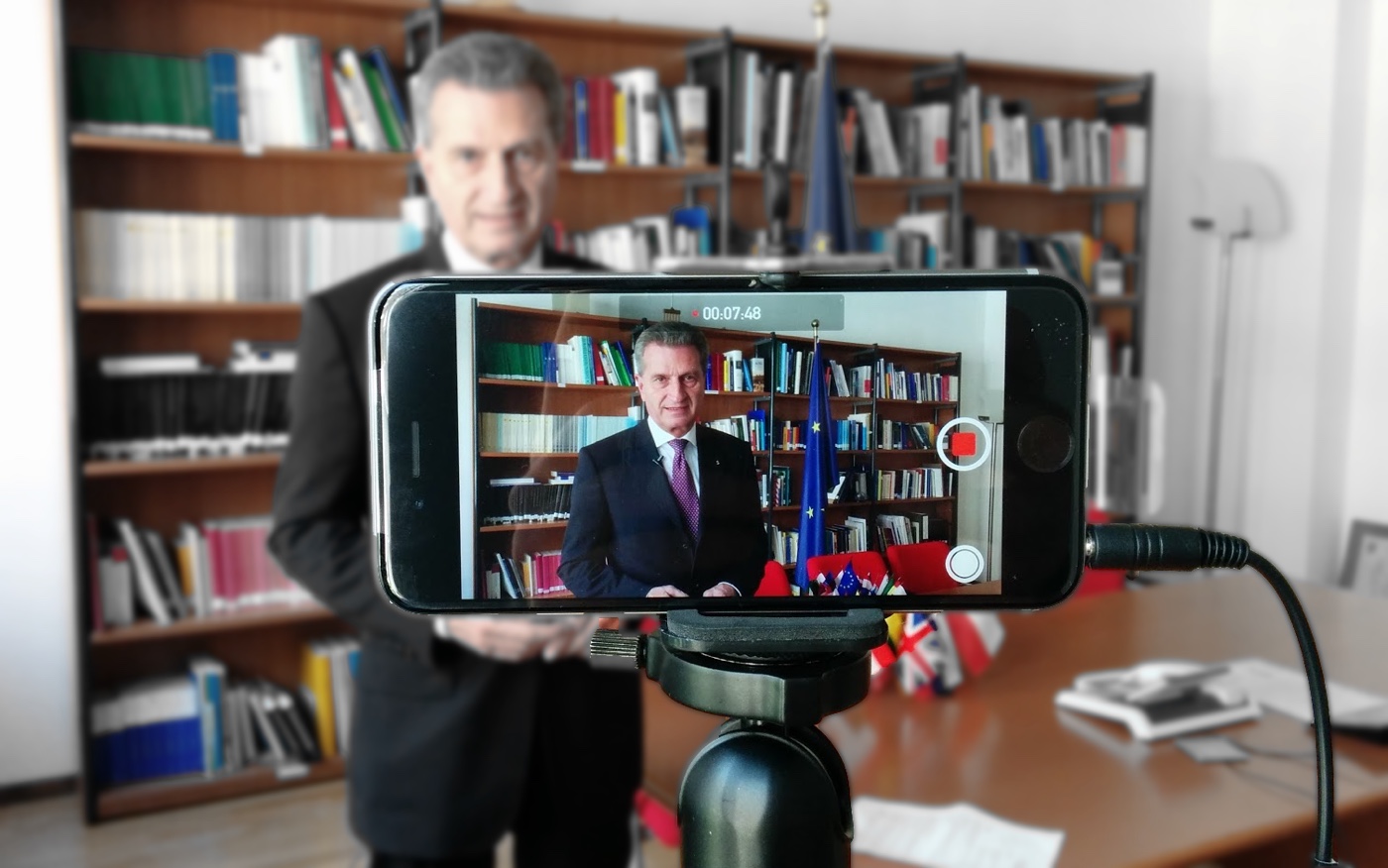 Filmaufnahme Oettinger